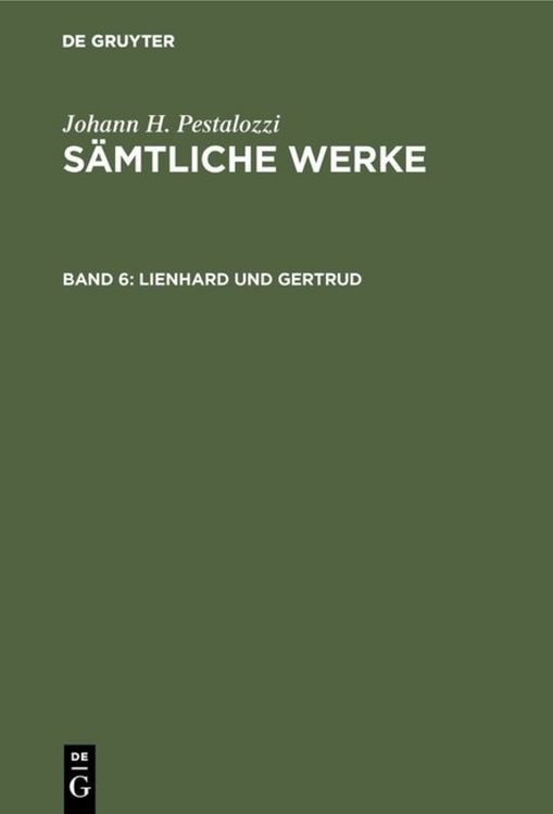 Produktbild: Lienhard und Gertrud