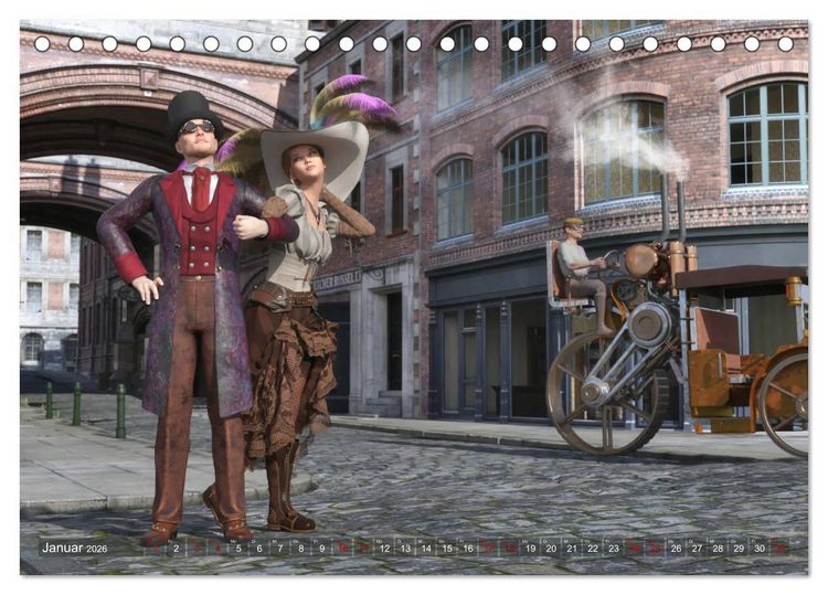 Produktbild: Steampunk P&auml;rchen (Tischkalender 2026 DIN A5 quer), CALVENDO Monatskalender