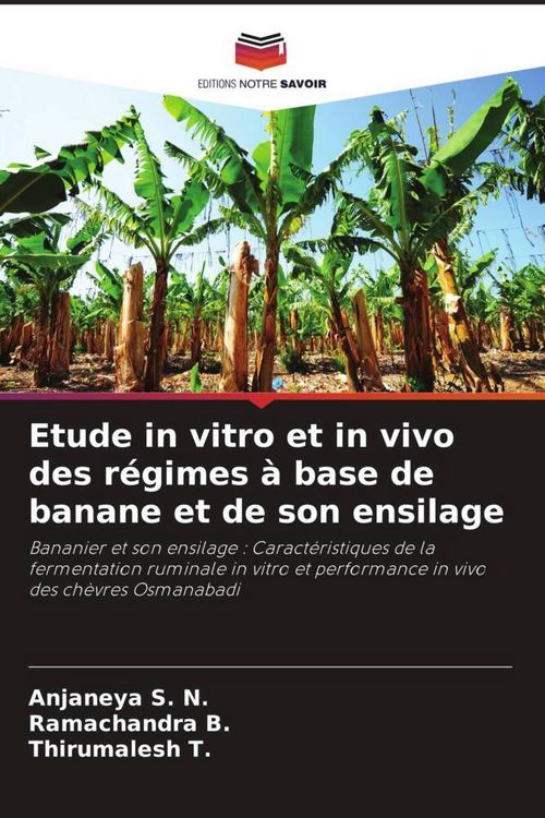 Produktbild: Etude in vitro et in vivo des r&eacute;gimes &agrave; base de banane et de son ensilage