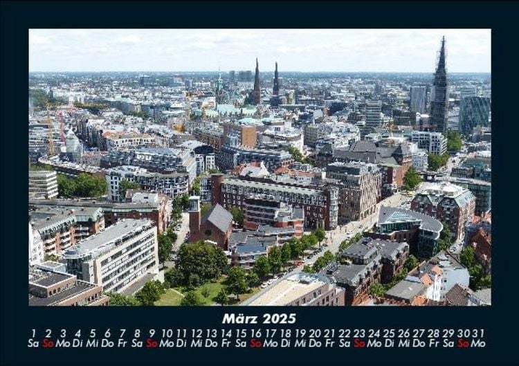 Produktbild: Hamburg 2025 Fotokalender DIN A5