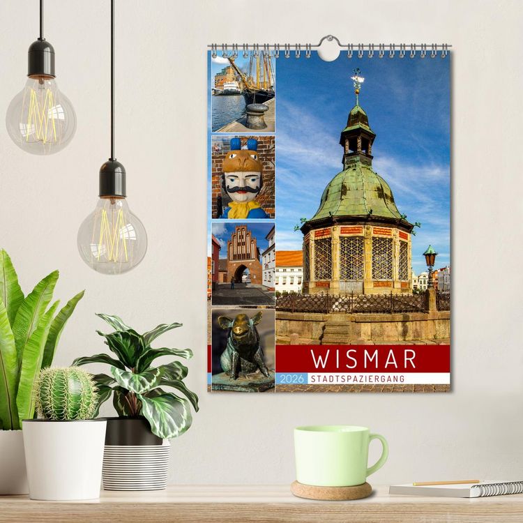 Produktbild: Wismar - Stadtspaziergang (Wandkalender 2026 DIN A4 hoch), CALVENDO Monatskalender