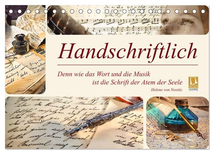 Produktbild: Handschriftlich (Tischkalender 2027 DIN A5 quer), CALVENDO Monatskalender