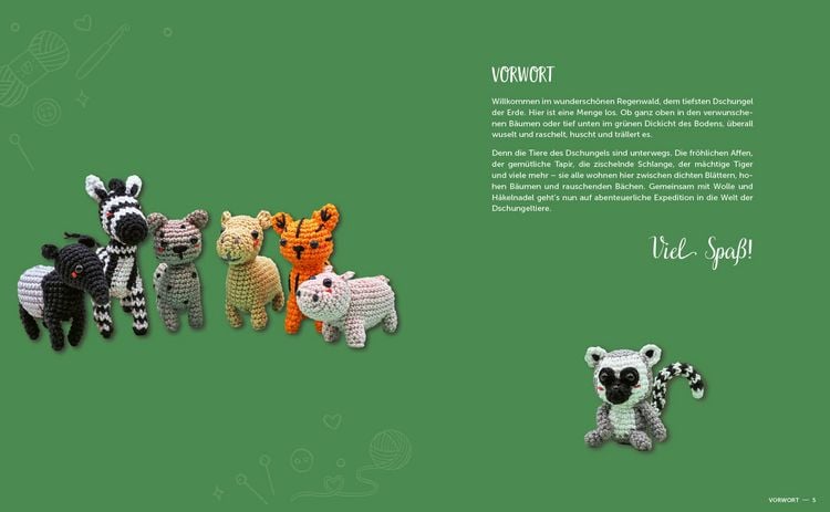 Produktbild: Sweet Minis h&auml;keln &ndash; 23 wilde Dschungeltiere