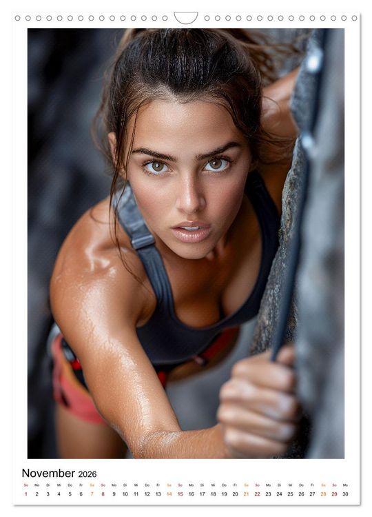 Produktbild: Klettern - cooler Sport (Wandkalender 2026 DIN A3 hoch), CALVENDO Monatskalender