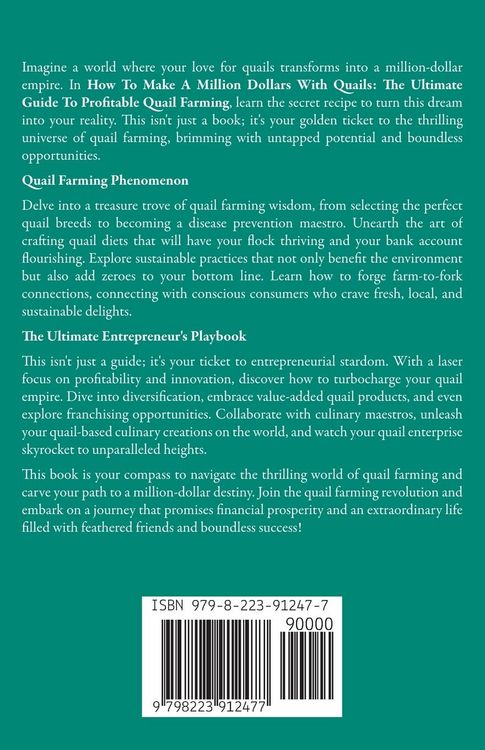 Produktbild: How To Make A Million Dollars With Quails