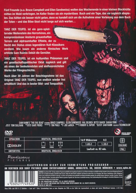 Produktbild: Tanz der Teufel 1 - Uncut/Remastered Version