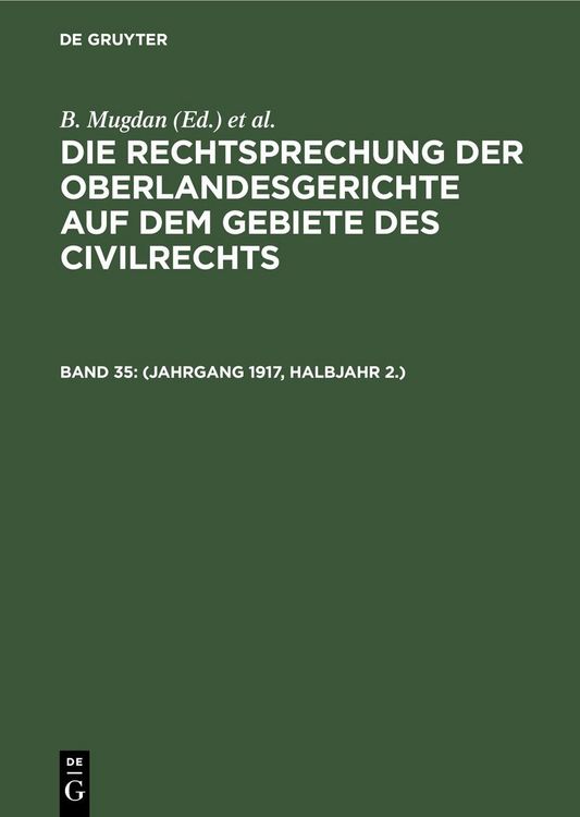 Produktbild: (Jahrgang 1917, Halbjahr 2.)