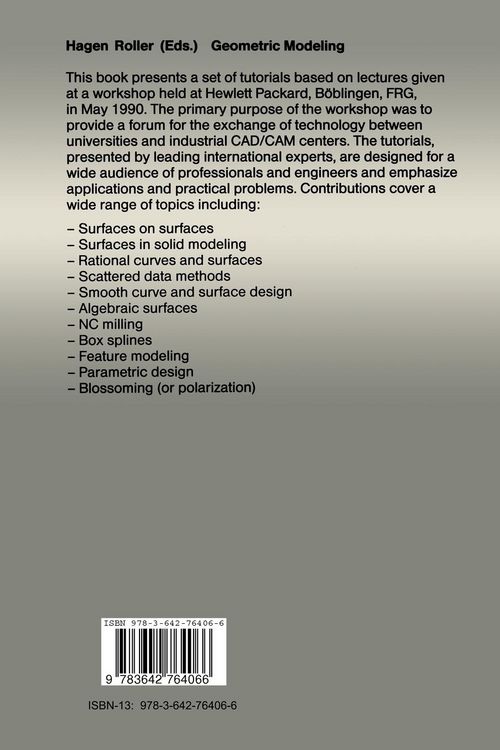 Produktbild: Geometric Modeling
