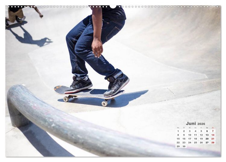 Produktbild: Skater. Skateboarding-Impressionen (hochwertiger Premium Wandkalender 2026 DIN A2 quer), Kunstdruck in Hochglanz