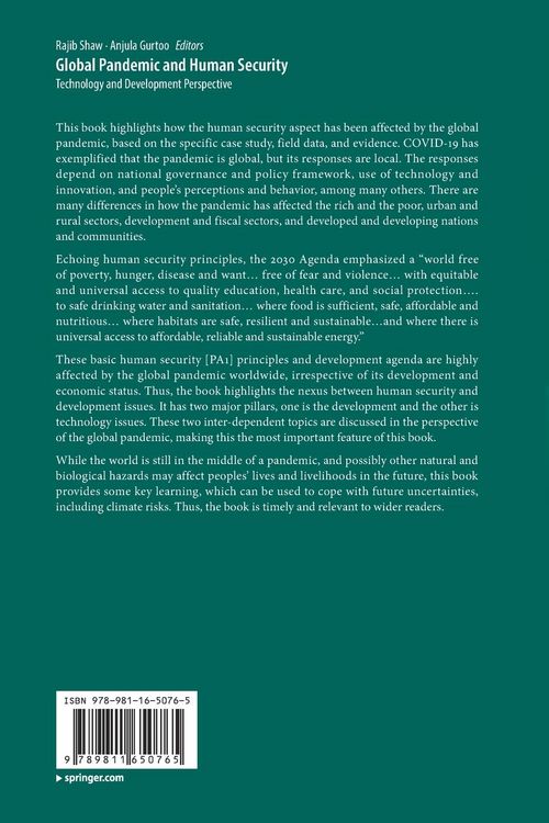 Produktbild: Global Pandemic and Human Security