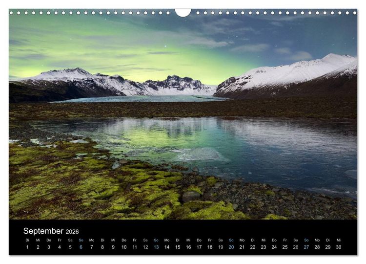 Produktbild: Traumziel Island 2026 (Wandkalender 2026 DIN A3 quer), CALVENDO Monatskalender