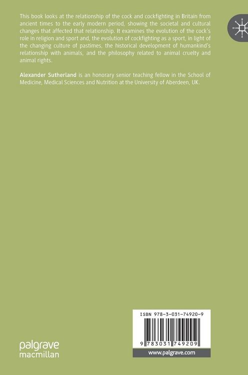 Produktbild: Cockfighting in Britain from Antiquity to the Enlightenment