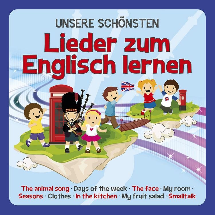 Produktbild: UNSERE SCH&Ouml;NSTEN Lieder zum Englisch lernen