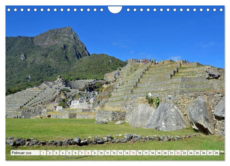 Produktbild: Inka Trail und Machu Picchu, Trekking zur ber&uuml;hmten Inkastadt (Wandkalender 2026 DIN A4 quer), CALVENDO Monatskalender