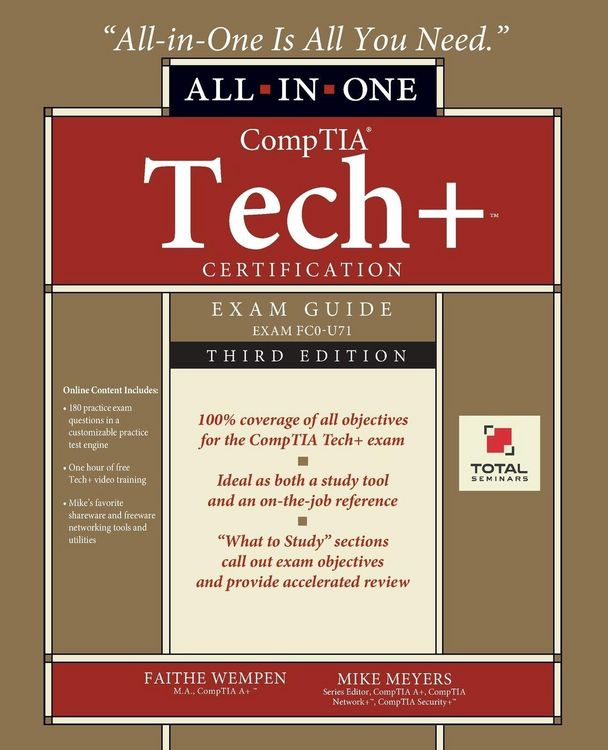 Produktbild: CompTIA Tech+ Certification All-in-One Exam Guide, Third Edition (Exam FC0-U71)