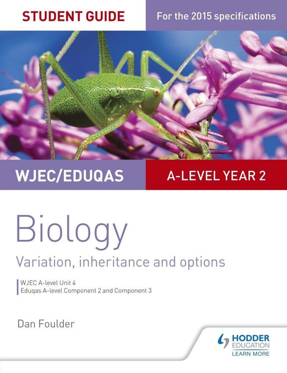 Produktbild: WJEC/Eduqas A-level Year 2 Biology Student Guide: Variation, Inheritance and Options