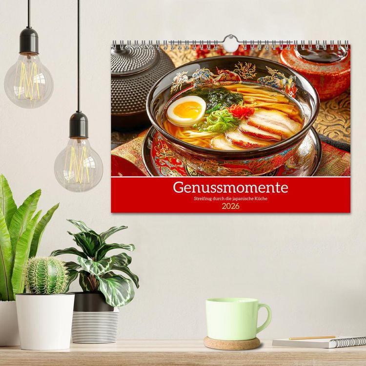 Produktbild: Genussmomente. Streifzug durch die japanische K&uuml;che (Wandkalender 2026 DIN A4 quer), CALVENDO Monatskalender