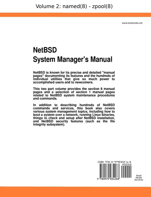 Produktbild: NetBSD System Manager's Manual - Volume 2