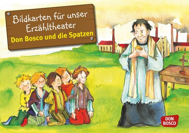 Produktbild: Don Bosco und die Spatzen. Kamishibai Bildkartenset.