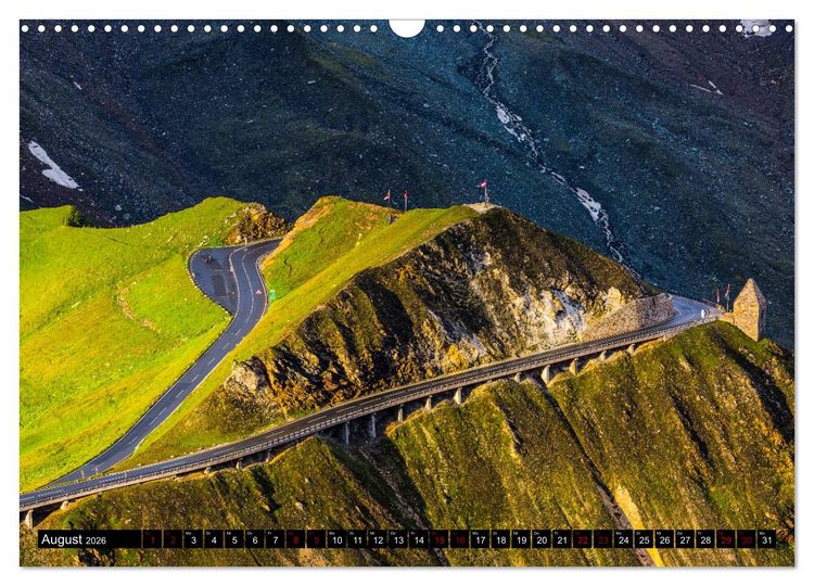 Produktbild: Am Gro&szlig;glockner. Berge, Stra&szlig;e, Natur (Wandkalender 2026 DIN A3 quer), CALVENDO Monatskalender