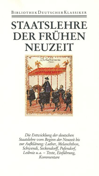 Produktbild: Staatslehre der fr&uuml;hen Neuzeit