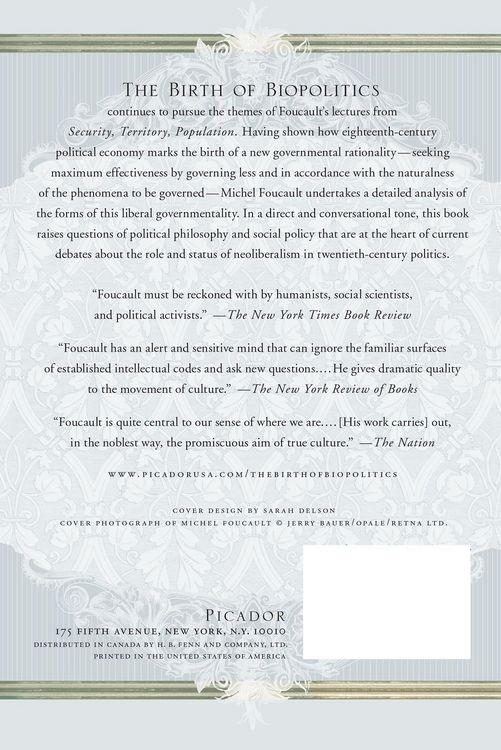 Produktbild: The Birth of Biopolitics