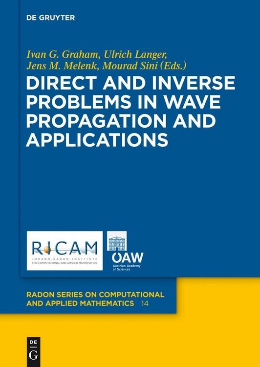 Produktbild: Direct and Inverse Problems in Wave Propagation and Applications