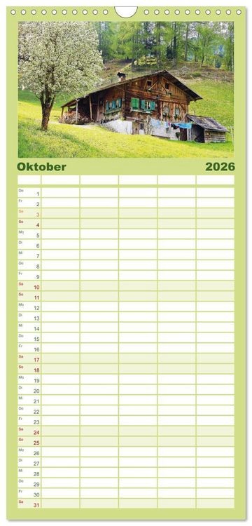 Produktbild: Familienplaner 2026 - Alte Zeitzeugen mit 5 Spalten (Wandkalender, 21 x 45 cm) CALVENDO