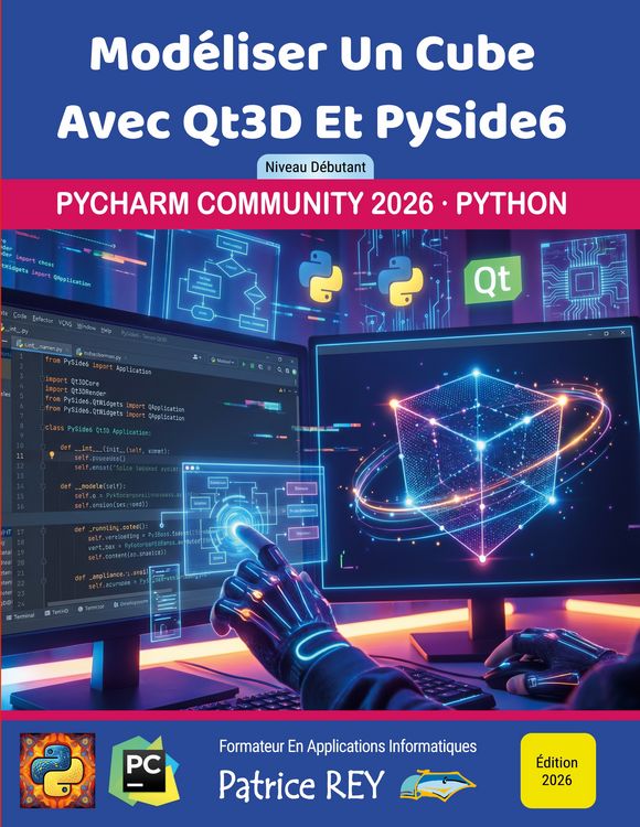 Produktbild: Mod&eacute;liser un cube avec Qt3D et PySide6