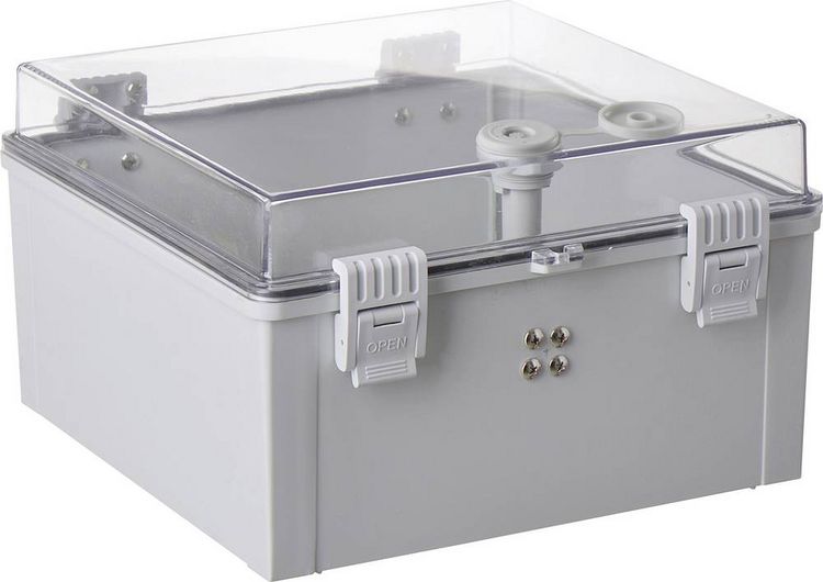 Produktbild: TRU COMPONENTS TC-PSC-30x30x18 Schaltschrank 300 x 300 x 180 ABS, Polycarbonat Hellgrau 1St.