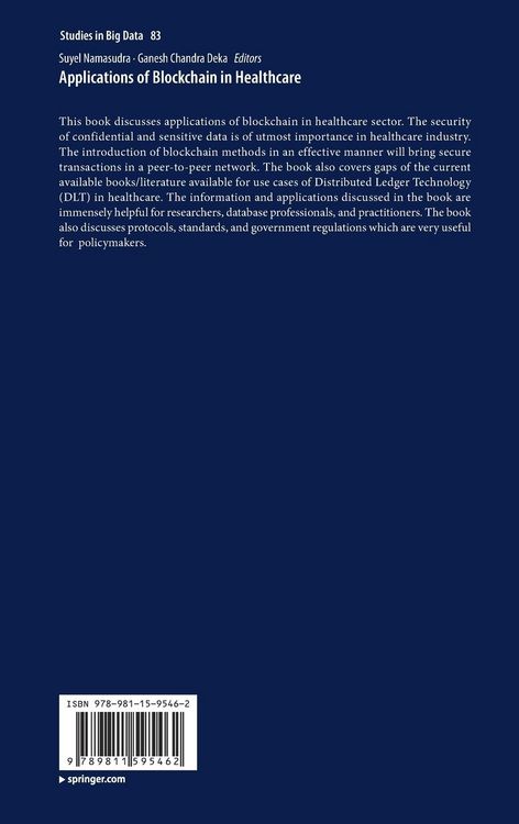 Produktbild: Applications of Blockchain in Healthcare