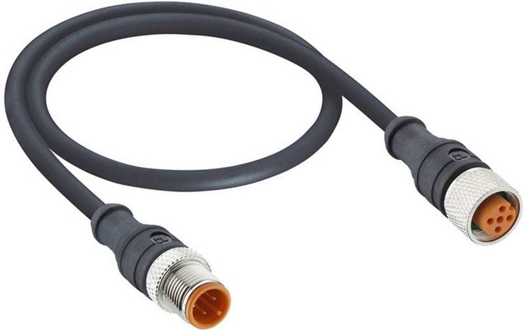 Produktbild: Lutronic 1092 Sensor-/Aktor-Anschlussleitung M12 Stecker, gerade 0.60 m Polzahl Sensoren: 4 1 St.