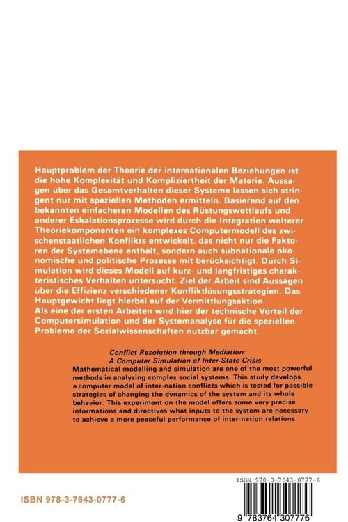 Produktbild: Konfliktl&ouml;sung durch Vermittlung: Computersimulation zwischenstaatlicher Krisen