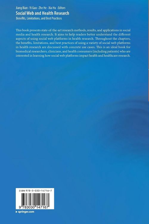 Produktbild: Social Web and Health Research