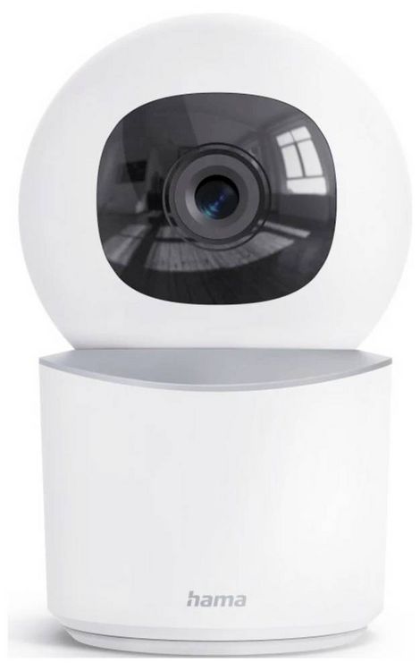 Produktbild: Hama Smarte &Uuml;berwachungskamera, WLAN, innen, Aufzeichnung, schwenkbar, Full-HD 00176652 Kabellos IP &Uuml;berwachungskamera