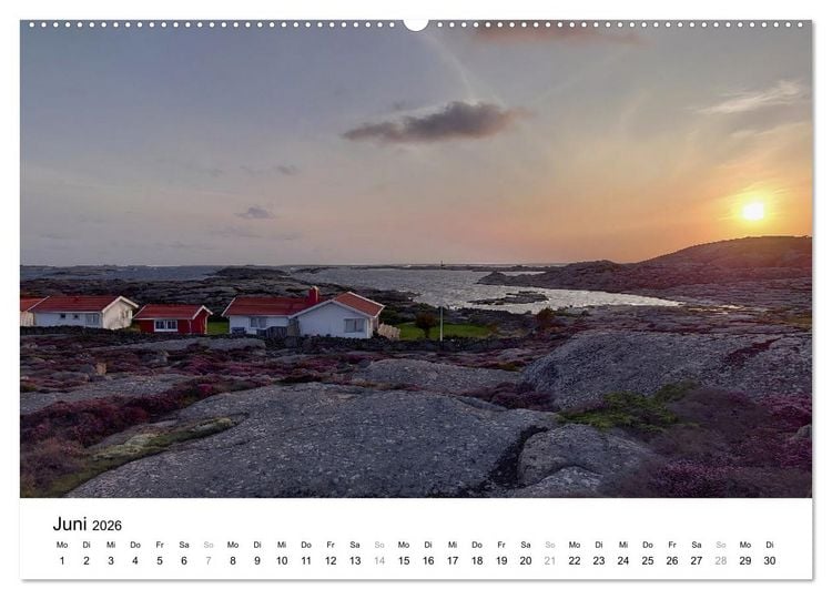Produktbild: Schweden - Die Highlights von Sm&aring;land bis zur Westk&uuml;ste (Wandkalender 2026 DIN A2 quer), CALVENDO Monatskalender