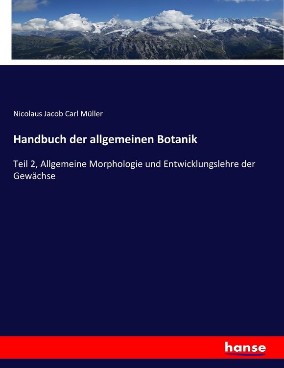 Produktbild: Handbuch der allgemeinen Botanik
