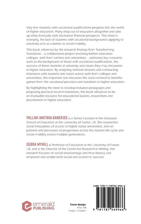 Produktbild: Transitions from Vocational Qualifications to Higher Education