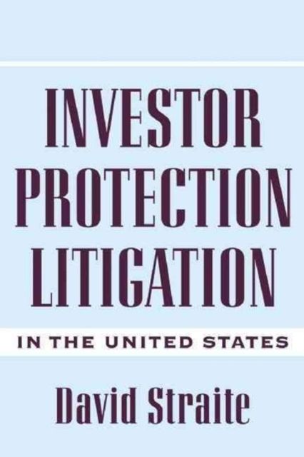 Produktbild: Investor Protection Litigation in the United States