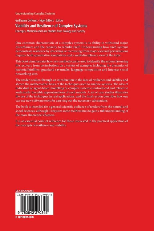 Produktbild: Viability and Resilience of Complex Systems