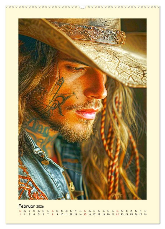 Produktbild: Gay Cowboys. Queerdos. Wild, sch&ouml;n und ungez&auml;hmt (Wandkalender 2026 DIN A2 hoch), CALVENDO Monatskalender