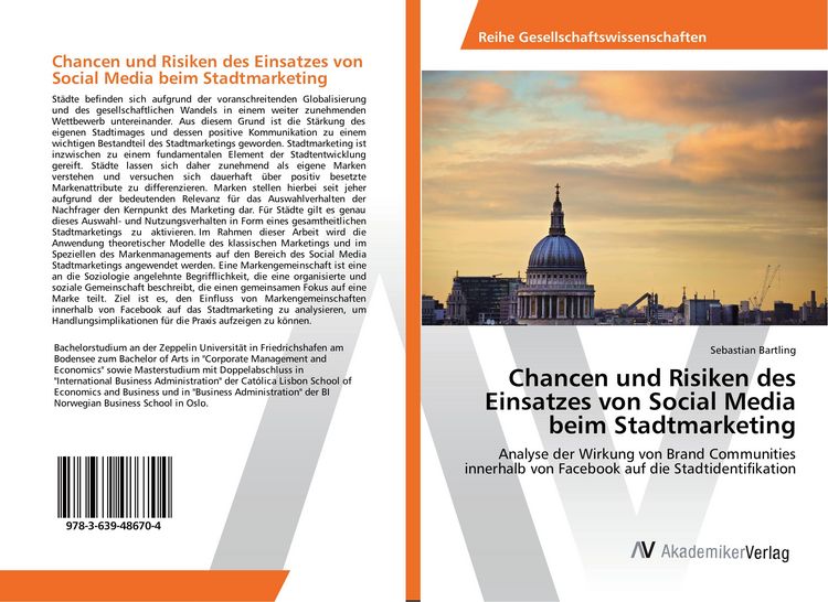 Produktbild: Chancen und Risiken des Einsatzes von Social Media beim Stadtmarketing