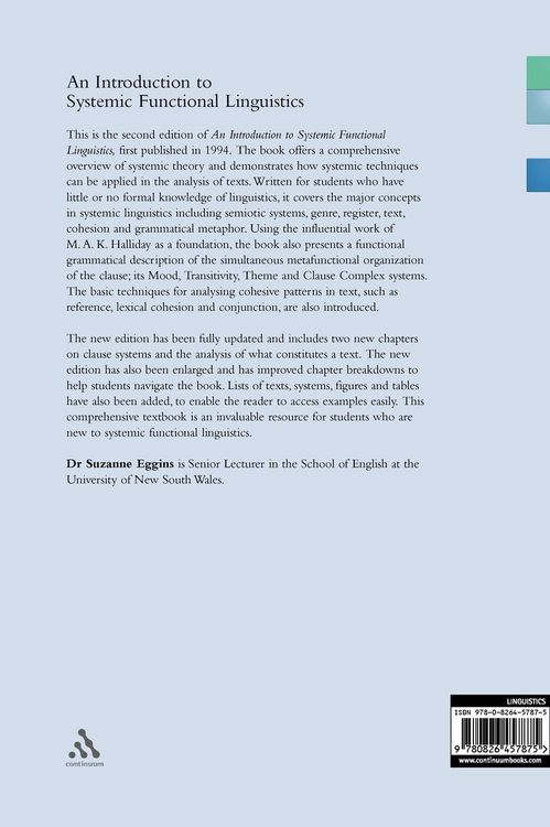 Produktbild: Introduction to Systemic Functional Linguistics