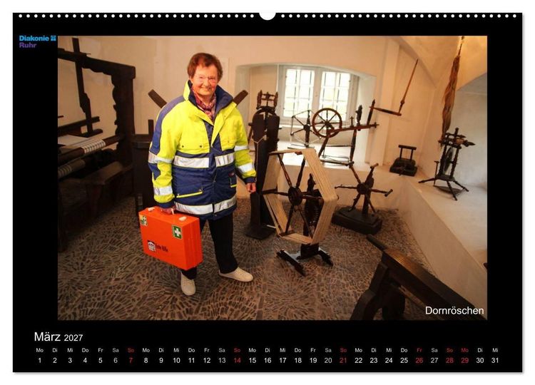 Produktbild: "Sch&ouml;nheit im Alter" - die Feierabendh&auml;user zu Gast im M&auml;rchenland der Br&uuml;der Grimm (hochwertiger Premium Wandkalender 2027 DIN A2 quer), Kunstdruck in Hochglanz