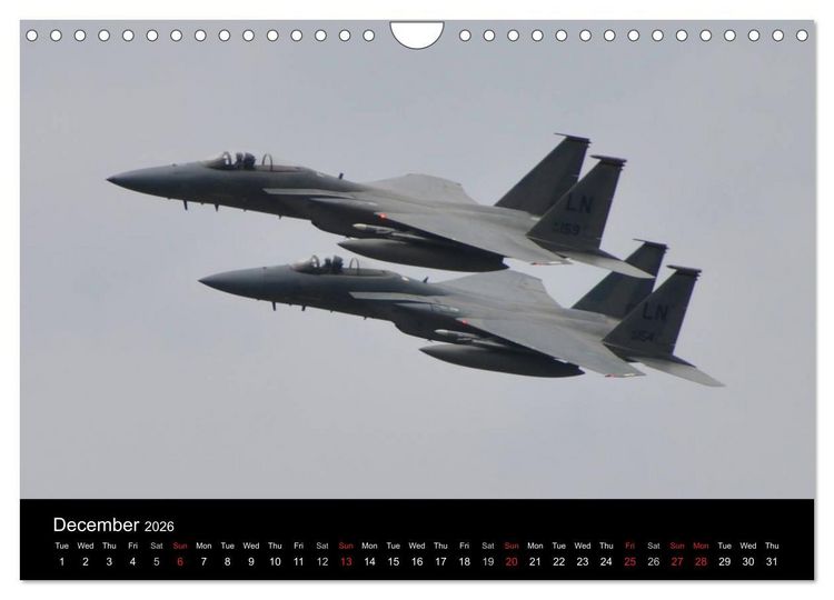 Produktbild: Military Aircraft (Wall Calendar 2026 DIN A4 landscape), CALVENDO 12 Month Wall Calendar