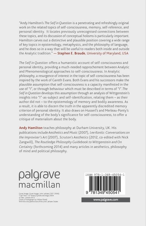 Produktbild: The Self in Question