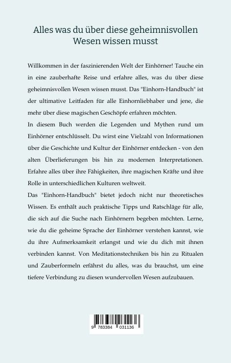 Produktbild: Das Einhorn Handbuch