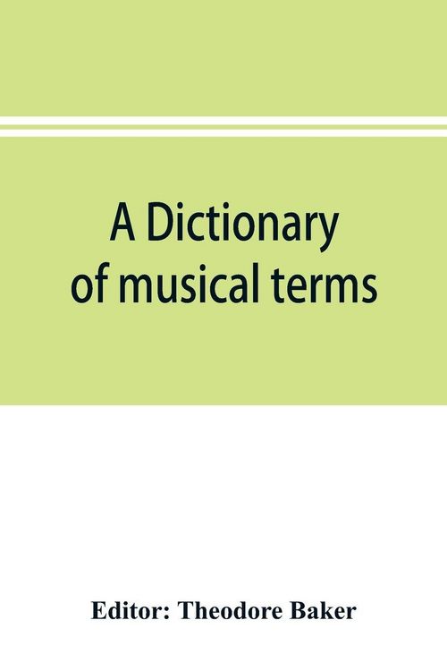 Produktbild: A dictionary of musical terms