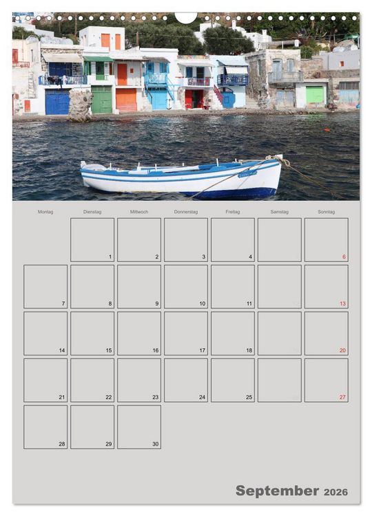 Produktbild: Kykladen, Perlen der &Auml;g&auml;is (Wandkalender 2026 DIN A3 hoch), CALVENDO Monatskalender