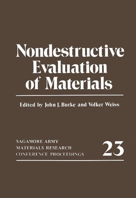 Produktbild: Nondestructive Evaluation of Materials